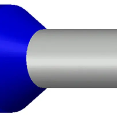 Capocorda Ferratec DIN isolalto 2.5mm²/12mm blu 