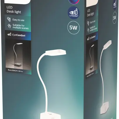 Lampada da tavolo LED Philips Rock 5W 90lm 4000K bianco USB tipo A 