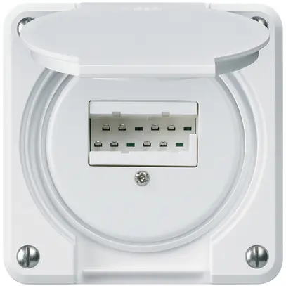 Scatola di raccordo INC robusto IP55 bianco 2×TT83 