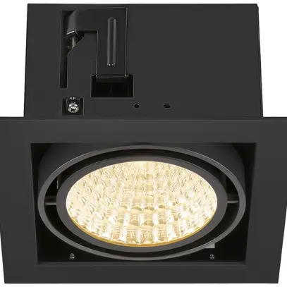 Downlight LED SLV KADUX 27W 3050lm 930 30° DALI 195×195mm noir 