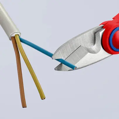 Forbice per elettricista KNIPEX 190mm coperture in materiale bicomponente 