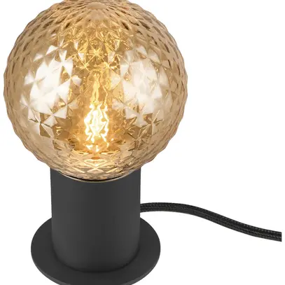 Lampada da tavolo SLV VARYT E14 1×6W interruttore Ø90×90mm nero 