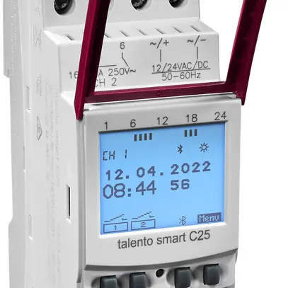 Timer digitale AMD talento smart C25, 2 canali 12/24VUC 