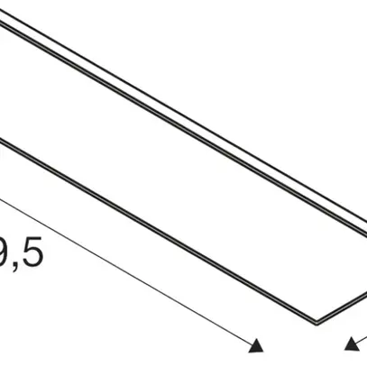 Luminaire panneau LED SLV PANEL C 1200 34W 4550lm 830/840 DALI 1195×295 blanc 