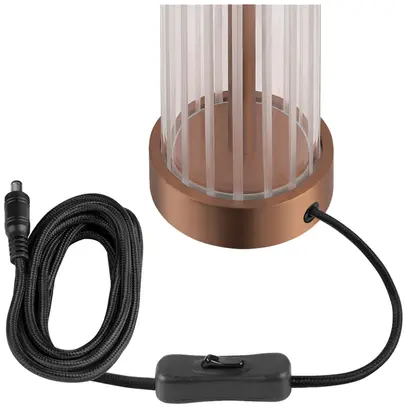 Luminaire de table LED SLV QUIMERA 4.3W 110lm 927/930 interrupteur Ø80×277mm cu 