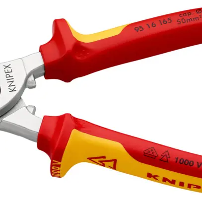 Cisaille pour câbles KNIPEX pour Ø15mm max VDE 165mm 