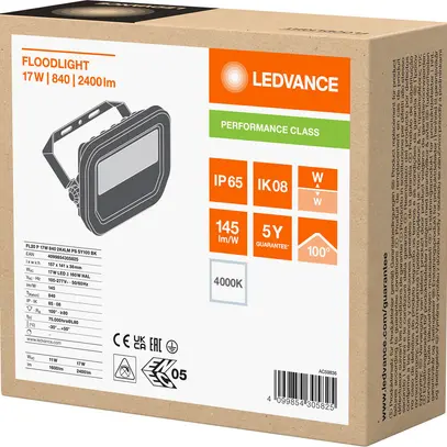LED-Strahler LEDVANCE FLOODLIGHT20 17W 2400lm 840 IP66 100° 157×38 sz 