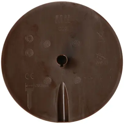 Rosetta di copertura MH clip a molla+entrata a innesto Ø98×9mm marrone 