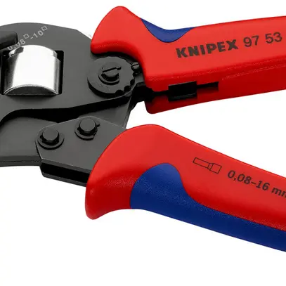 Pince à sertir KNIPEX auto-ajustable pour embouts 190mm 