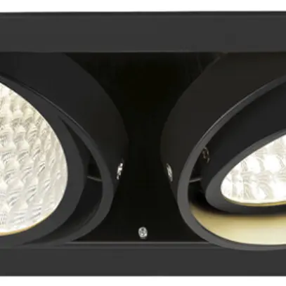 Downlight LED SLV KADUX 2×27W 3400lm 940 30° DALI 370×195mm nero 