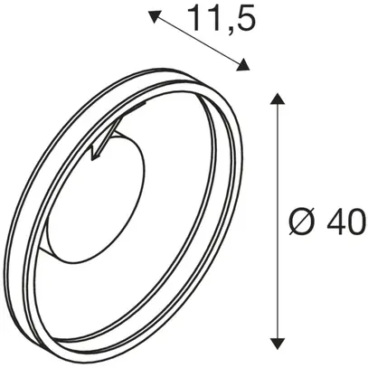 LED-Decken-/Wandleuchte SLV ONE 40 CW 14W 450lm 927/930 DIM Ø400 weiss 