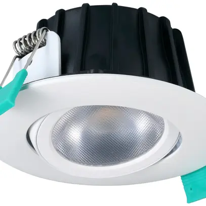 Downlight LED Sylvania OBICO 8.2W 820lm 930/940 IP65 38° VAR Ø96mm blanc 