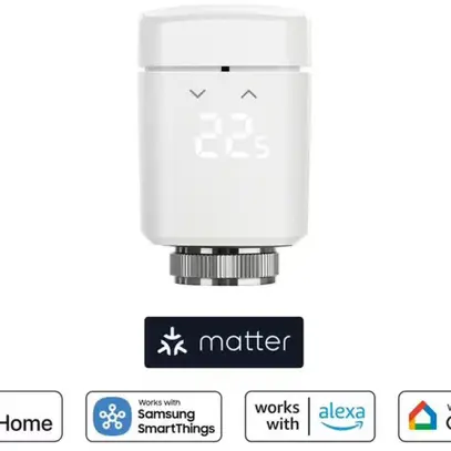 Tête thermostatique Eve Systems  Thermo, Matter, blanc 