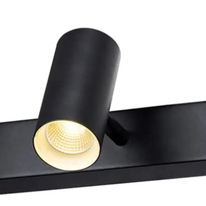 Spot LED SLV NOBLO 22W 1360lm 920…930 VAR 400×105×127mm noir 3×Spot 