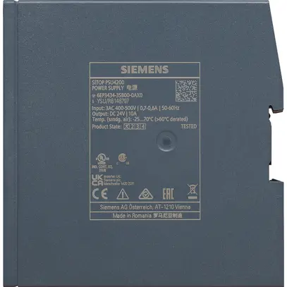Stromversorgung Siemens SITOP PSU4200 IN: 120/240V OUT: 24VDC/10A 240W 