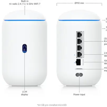 Ubiquiti Router UniFi Dream UDR7  inkl. 64GB microSD 