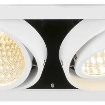 Downlight LED SLV KADUX 2×27W 3150lm 930 30° DALI 370×195mm bianco 