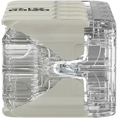 Borne de connexion WAGO 221 10×0.2…4mm² levier 32A 440V gris transparent 