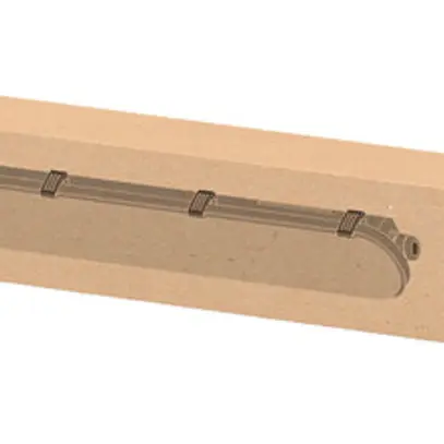 Lampada per locali umidi LED LEDVANCE DP EL 18W 2400lm 840 IP65 EM3h 1.2m grigio 