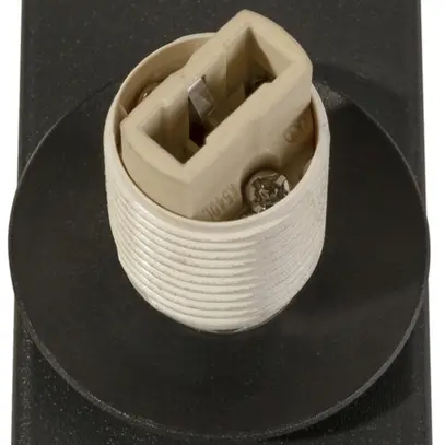 Applique SLV SUN G9 1×40W Ø120×255×40mm rond noir 