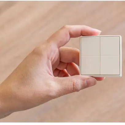 Commutateur Shelly BLU Wall 4 blanc, autonome 