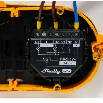 Shelly Plus 2PM Gen3 Switch WiFi Attuat. Mis. Comm. WLAN 2x10 A Bluetooth 