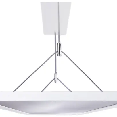 Luminaire suspendu LED Sylvania Areum Suspended 59W 7000lm 840 3h 1.5m blanc 