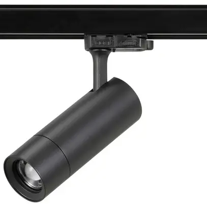 Projecteur LED Sylvania Lenzo Small 15W 1000lm 930 VAR 3ph 15°…50° Ø60 noir 
