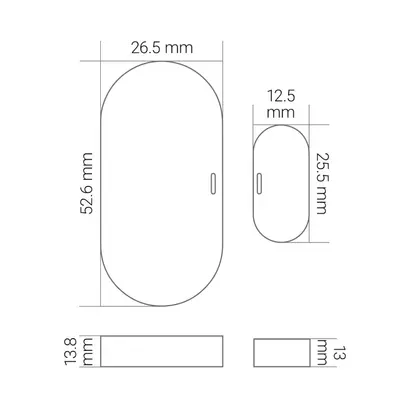 Capteur de porte/fenêtre KnockautX, par BRELAG 