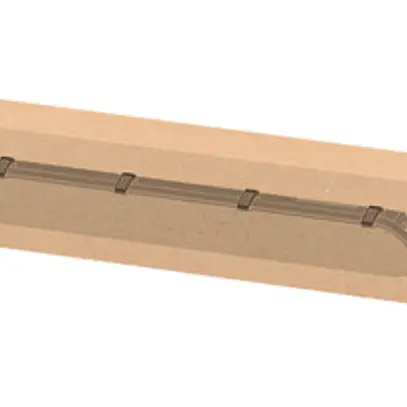 LED-Feuchtraumleuchte LEDVANCE DP EL 58W 8000lm 840 IP65 EM3h 1.5m grau 