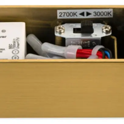 Applique LED SLV QUIMERA 8.2W 320lm 927/930 VAR Ø76×413mm laiton 