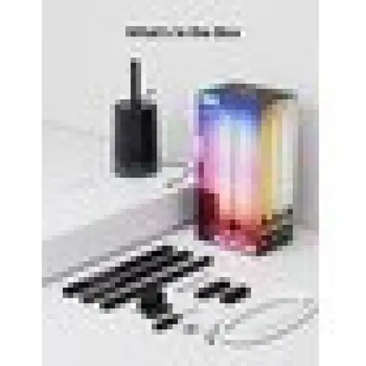 Govee lampe de coin, noir, Matter RGBICWW, 1500 lm 