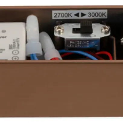 Applique LED SLV QUIMERA 8.2W 320lm 927/930 VAR Ø76×413mm cuivre 