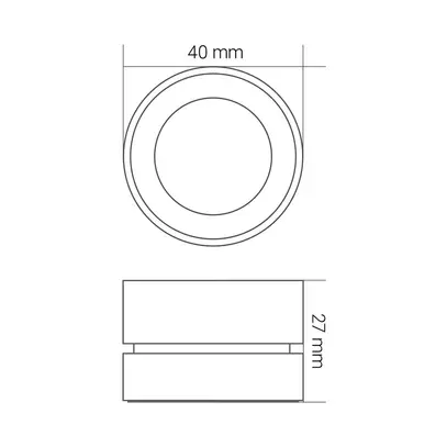 Dimmer rotativo wireless bianco-nero KnockautX, da BRELAG 