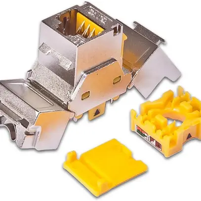 Wirewin Keystone Module, KAT6A STP EA blindé, protection contre la poussière 