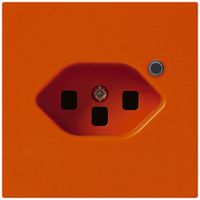 Presa Hager kallysto 1×T23 illuminato A arancione