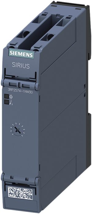Relè a tempo Siemens SIRIUS 3RP25 12…240VUC 1Ch+1Ch Y∆ 1…20s a vite