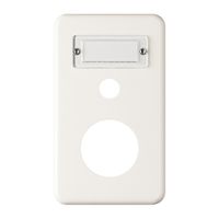 Abdeckplatte Gr.I-I weiss mit Bez. Schild