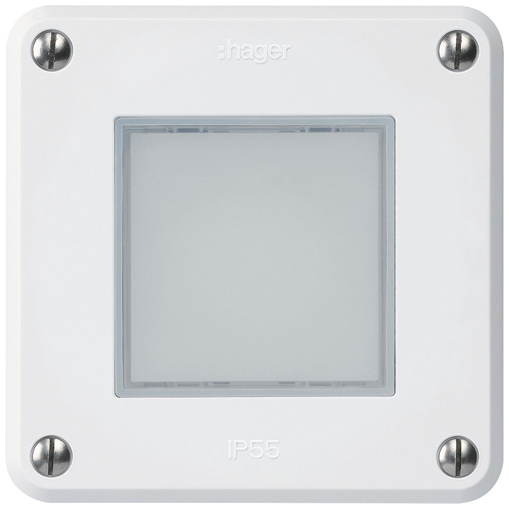 UP-LED-Leuchte robusto C IP55 weiss LED rot/grün