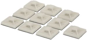 Socle pour collier MAX HAURI 19×19mm max.3.6mm 10 pièces blanc