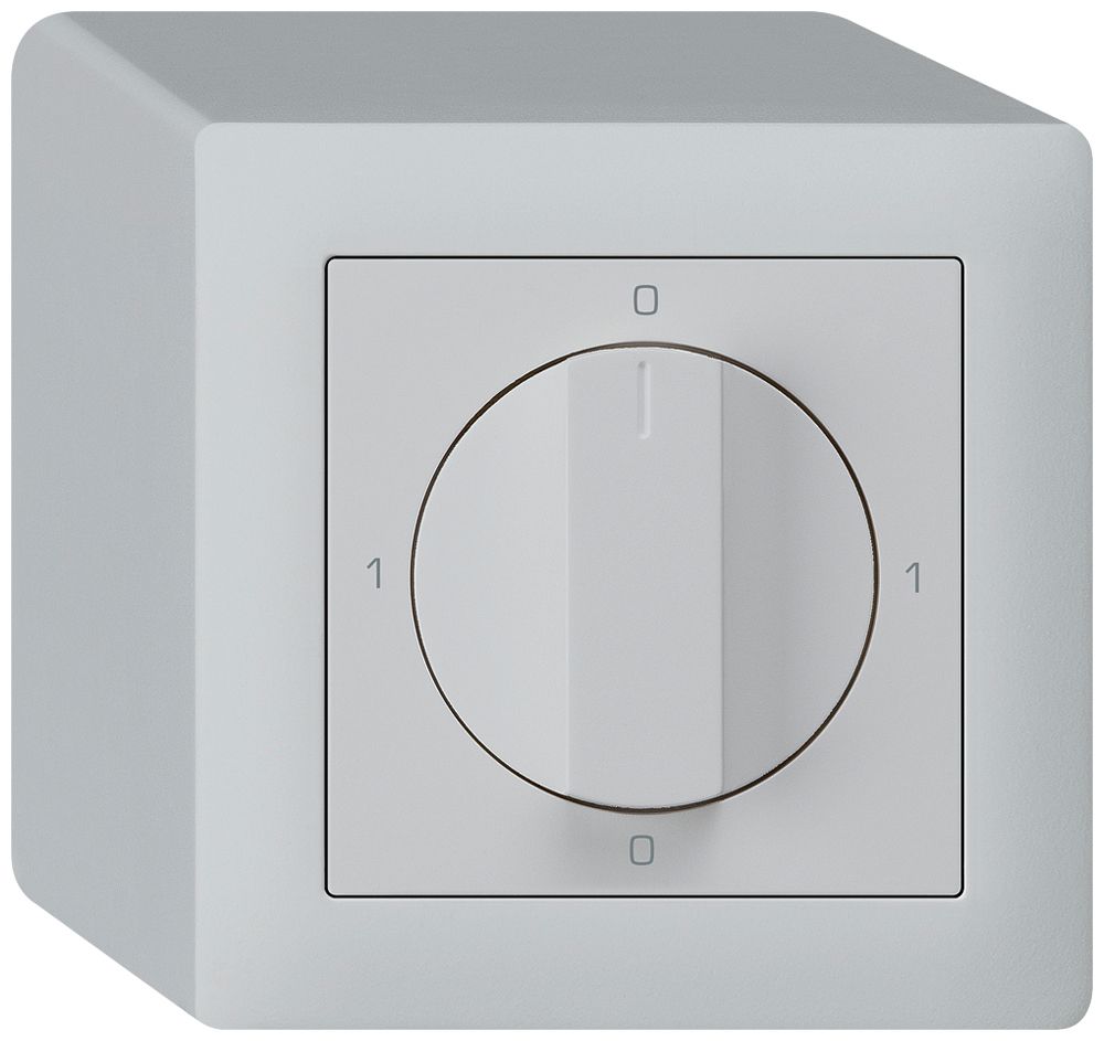 AP-Drehschalter kallysto 0/3L hellgrau mit Drehgriff