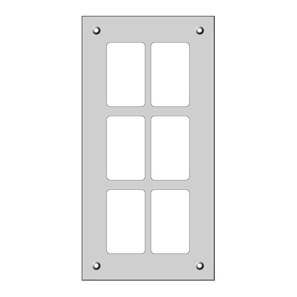 Montageplatte FH FLF 3×2 schwarz