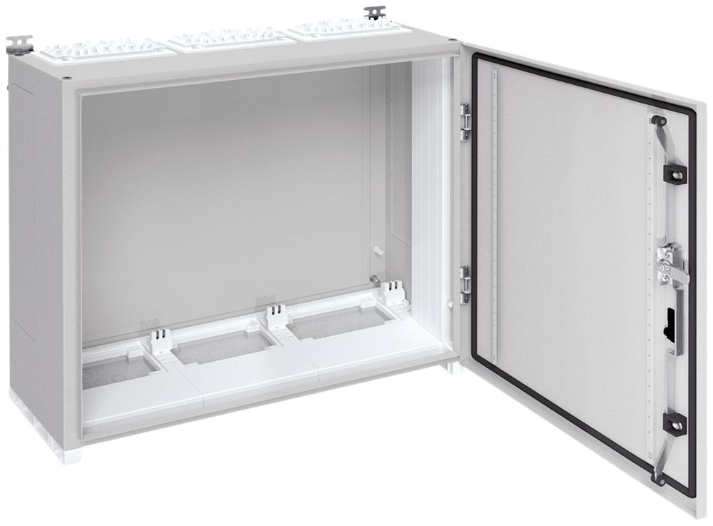 Armadio murale Hager univers con porta piena CP I IP55 650×800×275mm RAL 7035