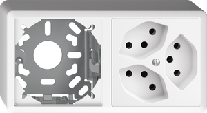 AP-Kombination Edue 1x2 FX54, Leer + 3xT13 ws
