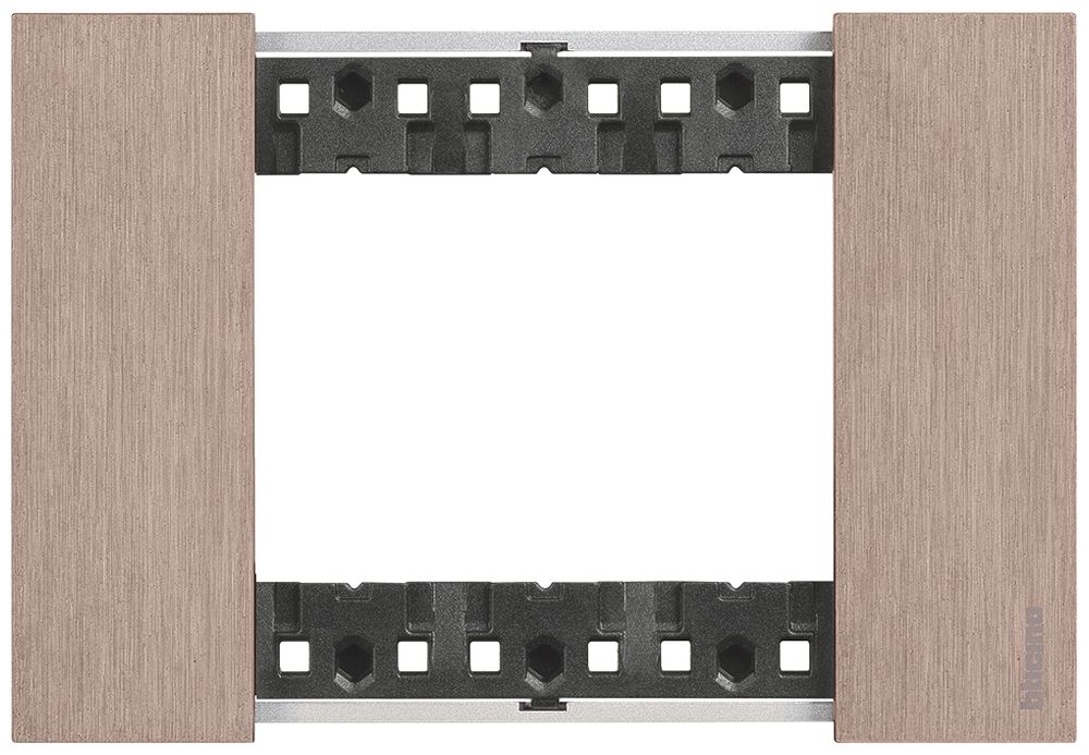 Abdeckrahmen Living Now 3 Module 125×86mm copper