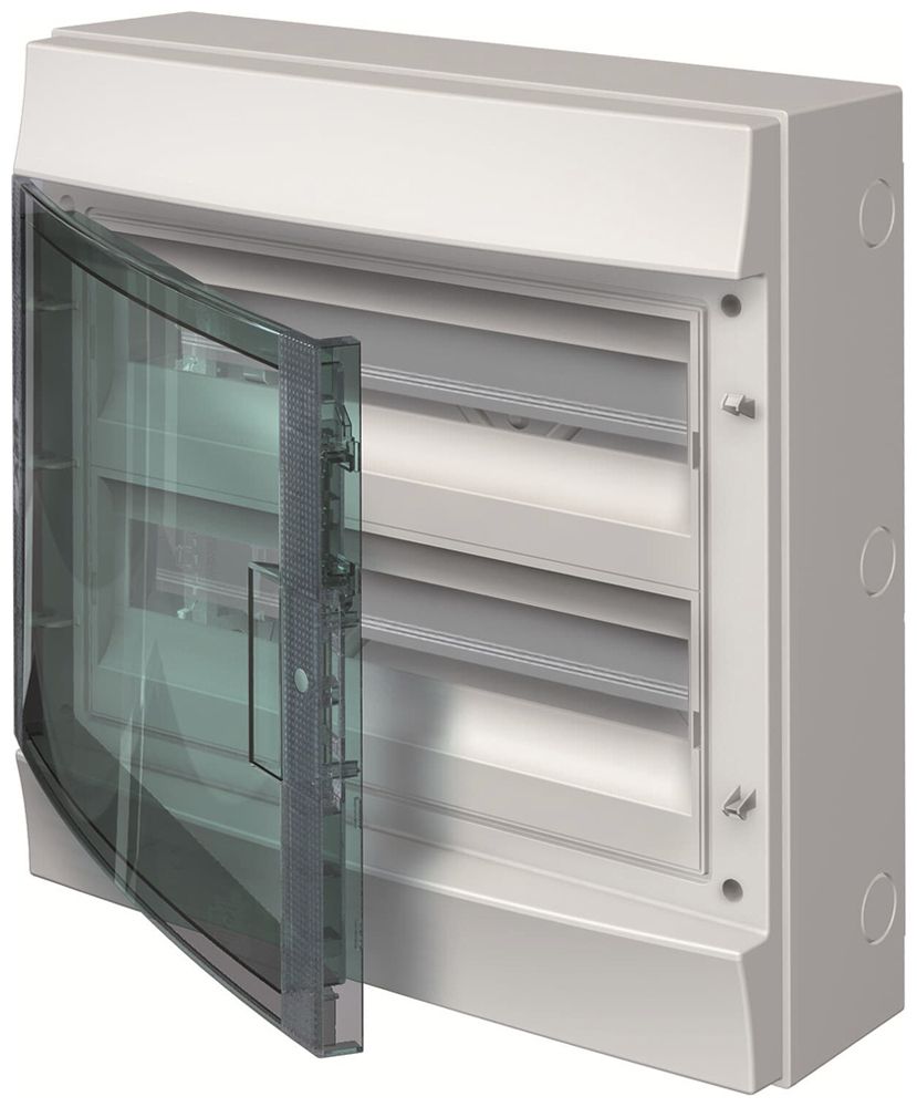 Distributore AP ABB M65W236TN3, 2 file, 36UM, 435×430×155mm, IP65, grigio