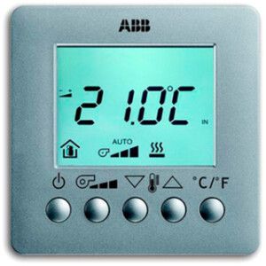 AP-Raumtemperaturregler KNX ABB, Aluminium