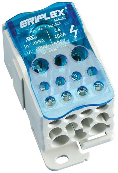 Bloc de distribution ERIFLEX UD-400A 11 connexions cuivre