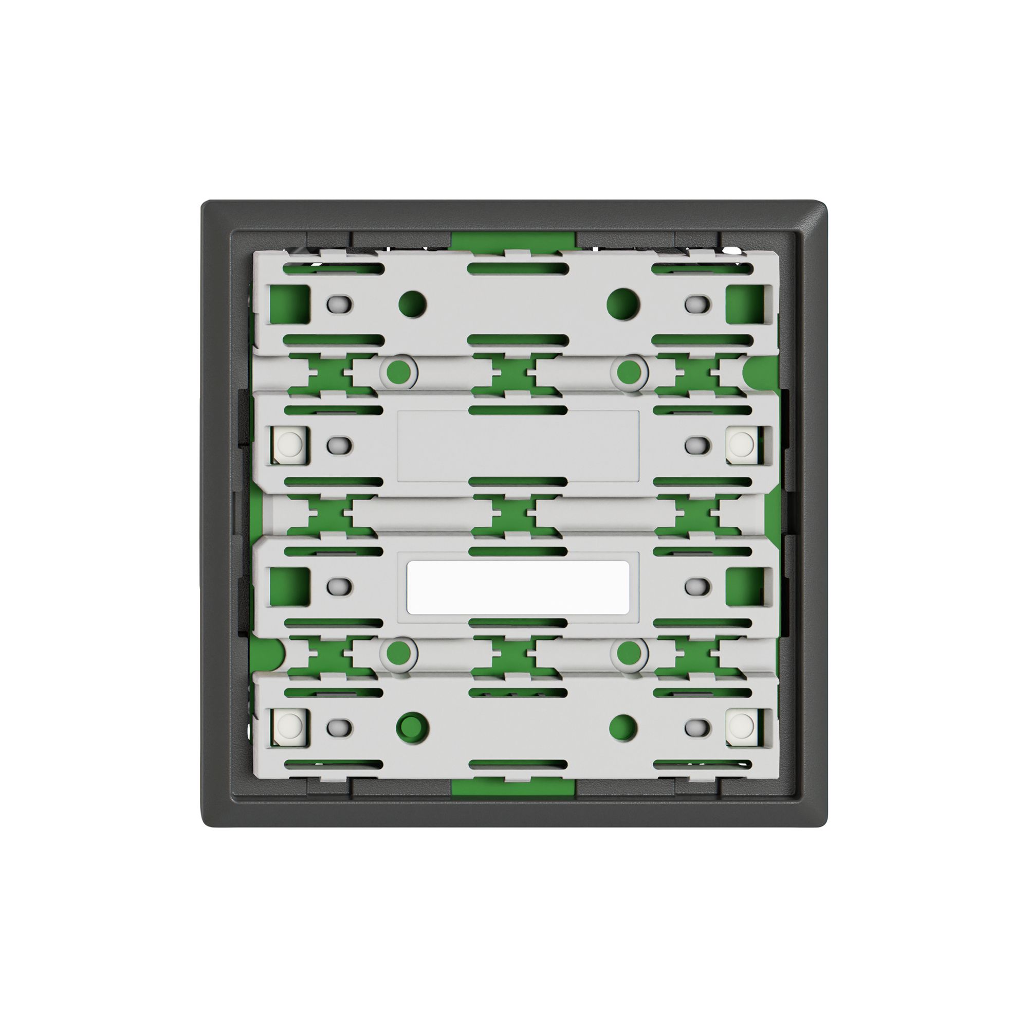 Frontplatte EDIZIO.liv UNI SNAPFIX® für UNI-Taster Steckv.f.4Tasten o.LED dgu