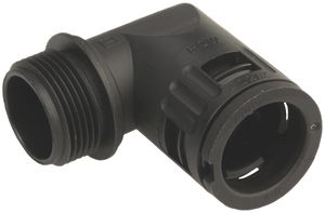 Anschlusswinkel 90° M20 15.8×15.5mm schwarz Flexaquick IP68